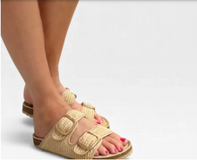 Load image into Gallery viewer, Cammy Rattan Slides Human