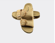 Load image into Gallery viewer, Cammy Rattan Slides Human