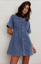 Load image into Gallery viewer, Dallas Denim  Mini Dress