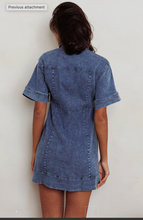 Load image into Gallery viewer, Dallas Denim  Mini Dress