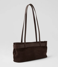 Load image into Gallery viewer, Tilda Leather Bag, Dark Choc Suede