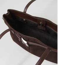 Load image into Gallery viewer, Tilda Leather Bag, Dark Choc Suede