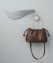 Load image into Gallery viewer, Iriis Leather Bag, Dark Chocolate