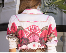 Load image into Gallery viewer, Aleksi Linen Blouse soft pink
