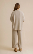 Load image into Gallery viewer, Winter Retreat Collar Pullover Wheat  Talamaya