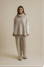 Load image into Gallery viewer, Dreams Funnel Neck Tabard Wheat Talamaya
