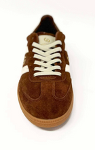 Load image into Gallery viewer, Goodsole 2001 Parallel Sneakers, Coffee/ Ivory Stripe