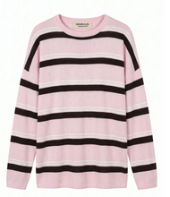 Load image into Gallery viewer, Cherry Long sleeve Knit Pink and Chocolate