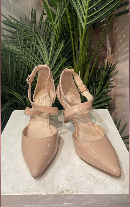 Top End - Briggit, Nude Patent Leather