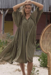 Talisman - Wisteria Dress, Olive