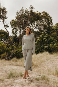Retreat cotton Pullover thyme - Talamaya