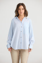 Load image into Gallery viewer, Yellowstone denim stripe shirt