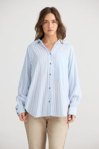 Yellowstone denim stripe shirt