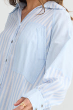Load image into Gallery viewer, Yellowstone denim stripe shirt