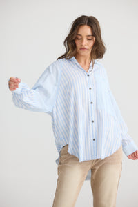 Yellowstone denim stripe shirt