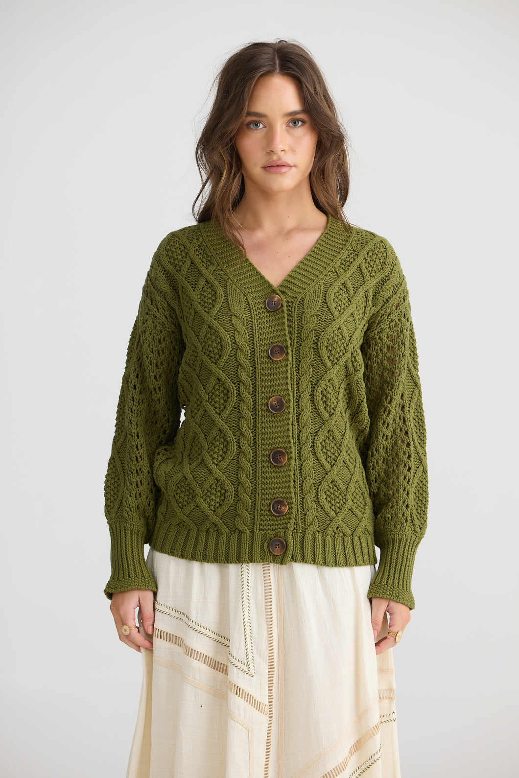 Bambi Cardigan olive -