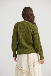 Bambi Cardigan olive -