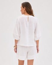 Load image into Gallery viewer, Penny Blouse White Linen