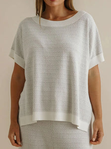 Crepe knitted tee Talamaya
