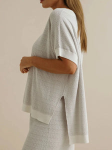 Crepe knitted tee Talamaya