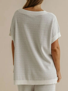 Crepe knitted tee Talamaya