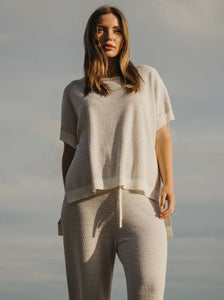 Crepe knitted tee Talamaya
