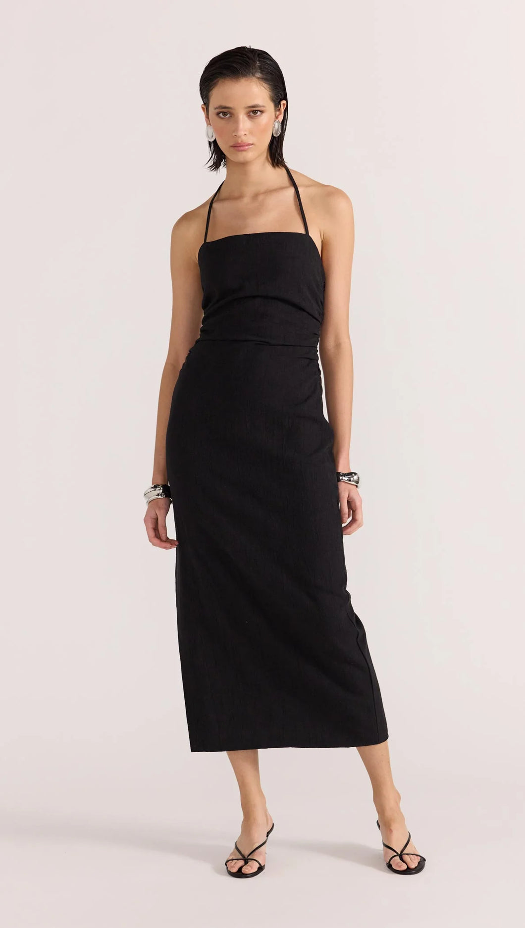 Athena Halter Midi dress- Staple the label
