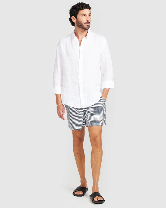 Vacay - Linen Shirt, Whire