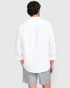 Vacay - Linen Shirt, Whire