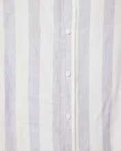 Load image into Gallery viewer, Vacay - Linen Shirt, Grey Stripe