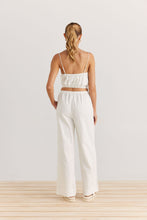 Load image into Gallery viewer, Daisy Says -Sara Pants, White