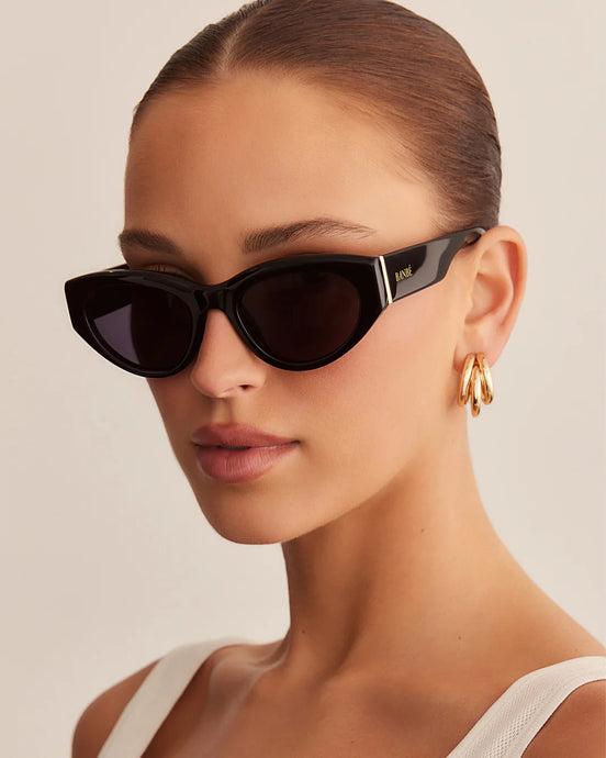 The Alba Sunglasses, Black/Black