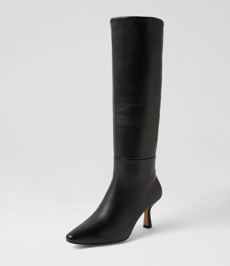 Alesin Boot, Black Leather - Mollini
