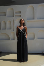 Load image into Gallery viewer, Azalea Linen Dress Black - Lilly Pilly