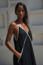 Load image into Gallery viewer, Azalea Linen Dress Black - Lilly Pilly