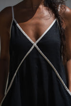 Load image into Gallery viewer, Azalea Linen Dress Black - Lilly Pilly