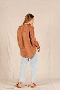 Valeria  Label, Millie Shirt, Rust