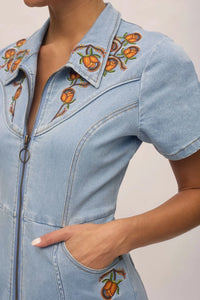 Bambi Midi Dress, Denim