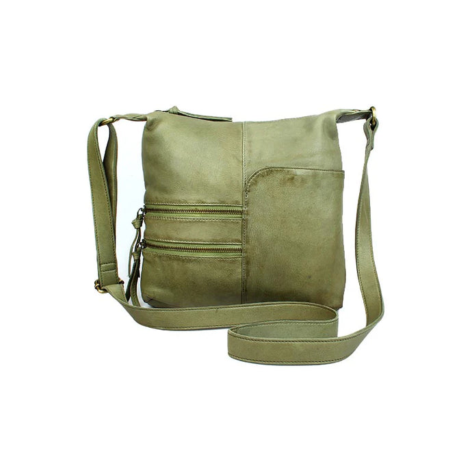 BL-06 Wash Learher bag Green