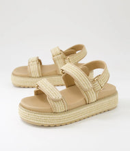 Load image into Gallery viewer, Bridgett Sandals, Natural Woven