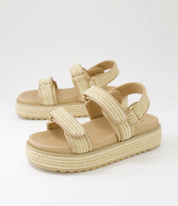 Bridgett Sandals, Natural Woven