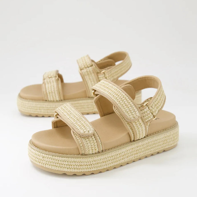 Bridgett Sandals, Natural Woven