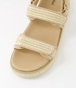 Bridgett Sandals, Natural Woven