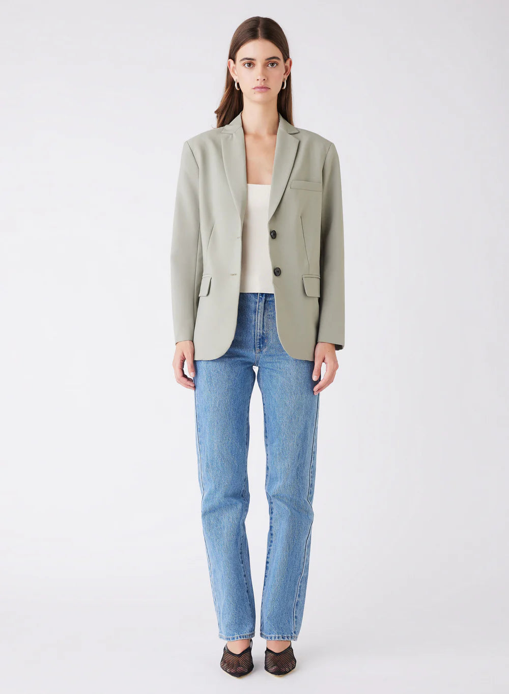 Chicago Blazer, Light Khaki - Esmaee