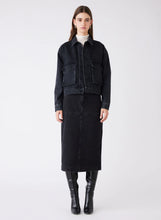 Load image into Gallery viewer, Dynamite Denim Skirt, Black - Esmaee