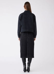 Dynamite Denim Skirt, Black - Esmaee