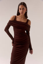 Load image into Gallery viewer, Elaian Long Sleeve Dress, Raisin