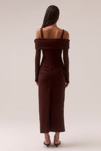 Load image into Gallery viewer, Elaian Long Sleeve Dress, Raisin
