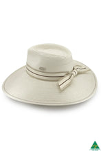 Load image into Gallery viewer, Hepburn Wide Brim Flexibraid Fedora, Ivory (TM740A)