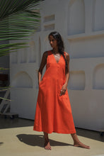 Load image into Gallery viewer, Iris Linen Dress Spritz - Lilly Pilly